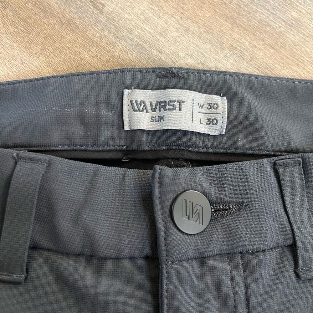 Vrst Grey Slim Fit‎ Grey Activewear Dress Pants Men 30x30 - Picture 3 of 4